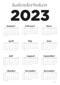 Kalender 2023 gratis