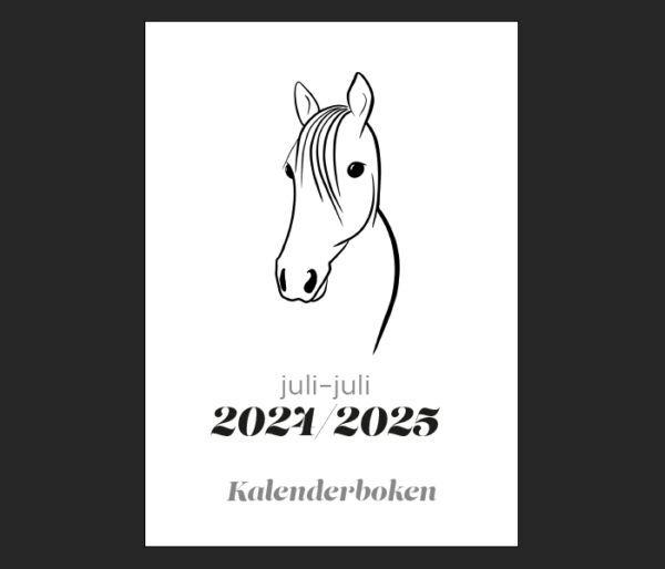 Kalenderboken Häst 2024-2025